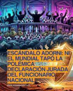 Escándalo Adorni: Ni el Mundial tapó la polémica declaración jurada del funcionario nacional