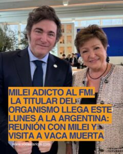 Georgieva llega a Argentina: reunión con Milei y visita a Vaca Muerta