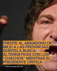 Milei atacó a Pazos y Duggan por los “Chachos” de Quintela